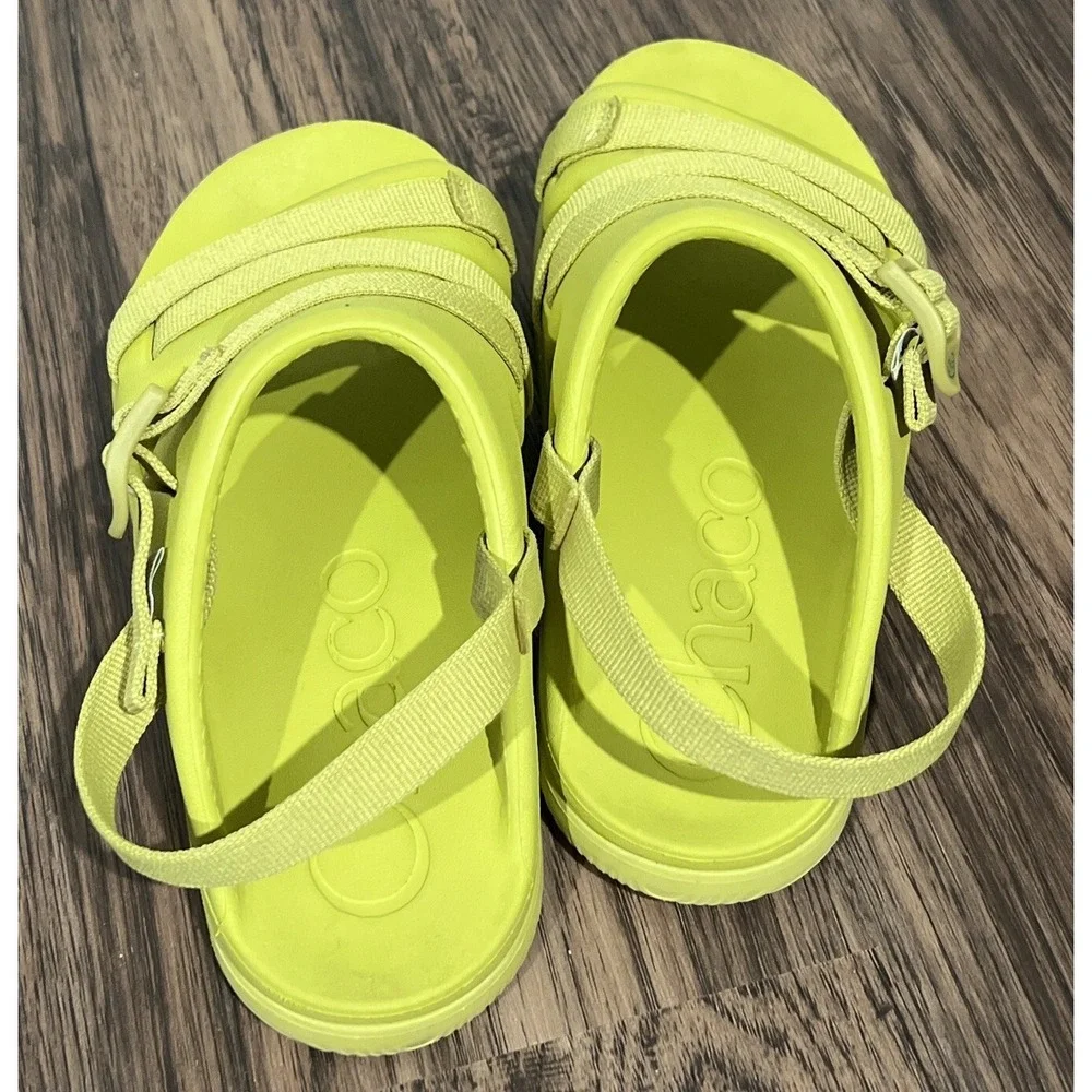 Chaco Chillos Sport Little Girls Sz 4 Shoes Cess Green Outdoor Adventure Sandal